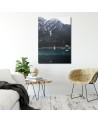 Wall painting for living room Mountains lake landscape Dmitry Belov | FEEBY