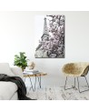 Modern Canvas painting Eiffel Tower and magnolias Dmitry Belov | FEEBY