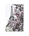 Modern Canvas painting Eiffel Tower and magnolias Dmitry Belov | FEEBY