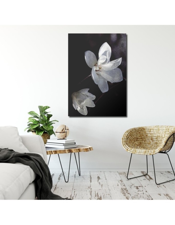 Modern wall painting Flower of a blooming tree | FEEBY