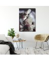 Close-up magnolia flower wall art painting Dmitry Belov | FEEBY