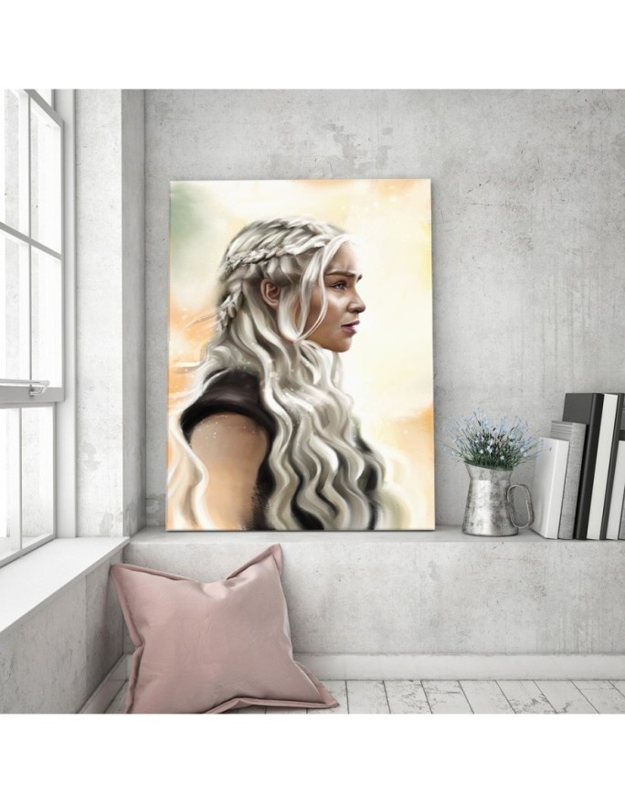 Canvas prints for the youth room Portrait of Daenerys Targaryen | FEEBY