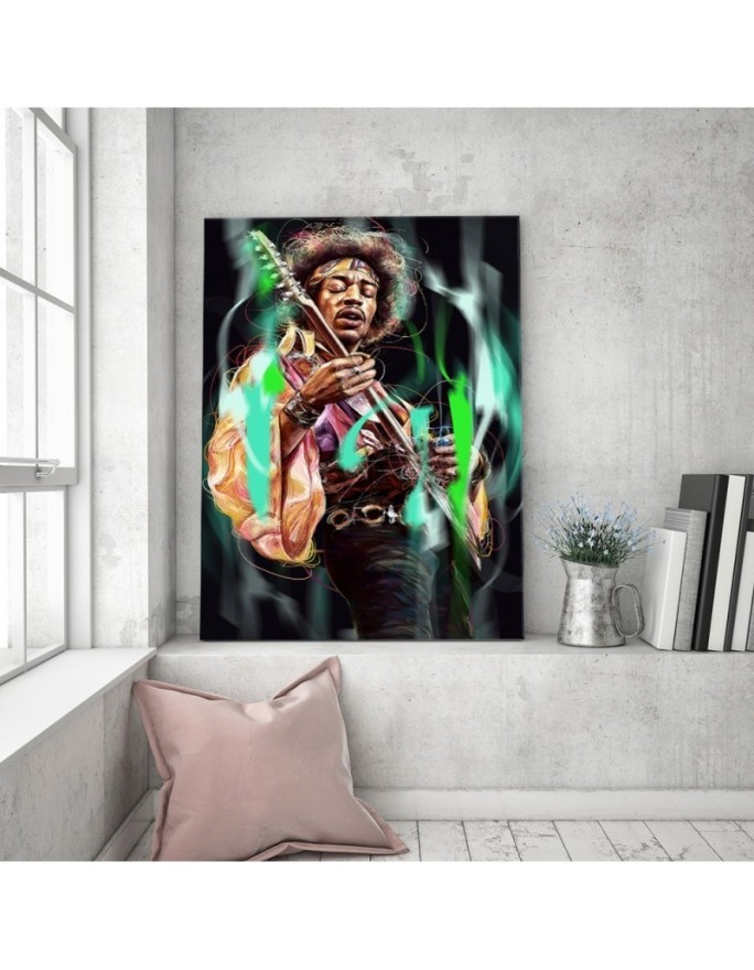 Canvas prints Jimi Hendrix - wall decoration for a room Dmitry Belov | FEEBY