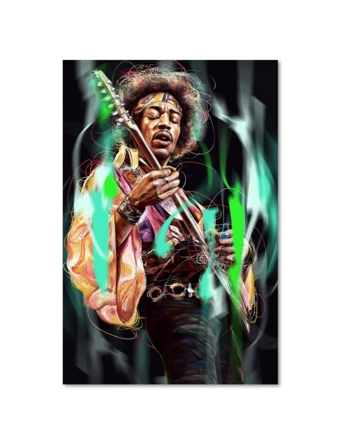 Canvas prints Jimi Hendrix - wall decoration for a room Dmitry Belov | FEEBY