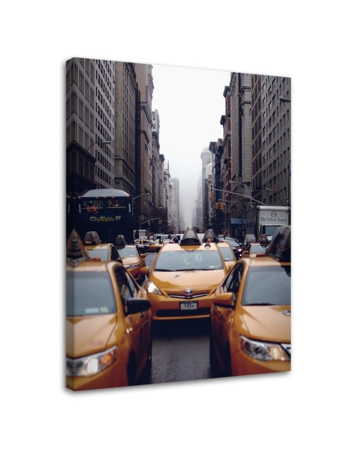 Canvas prints on canvas for living room, office New York Taxi Dmitry Belov | FEEBY