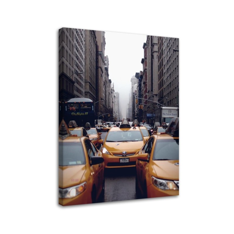 Canvas prints on canvas for living room, office New York Taxi Dmitry Belov | FEEBY