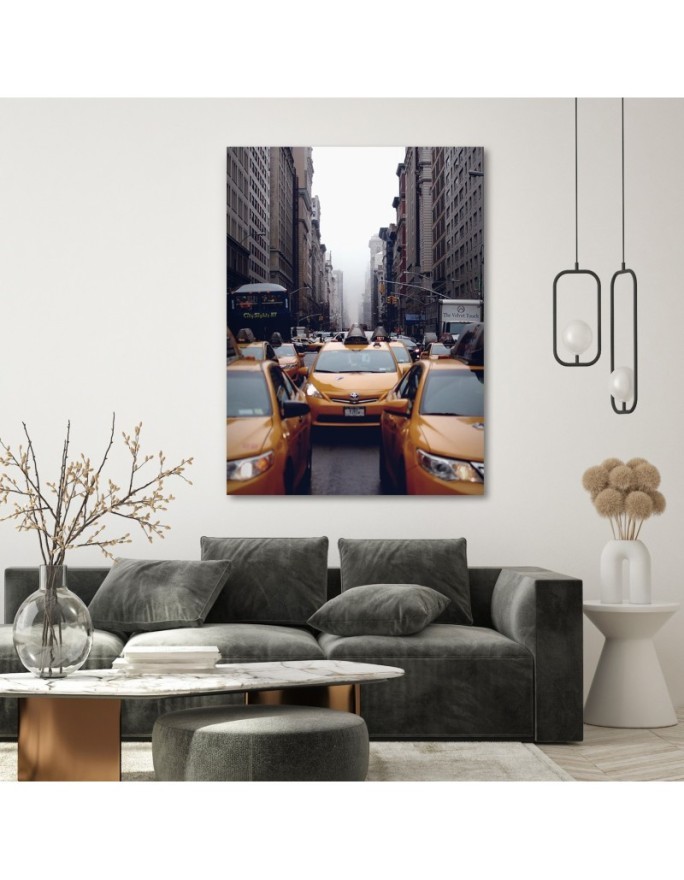 Canvas prints on canvas for living room, office New York Taxi Dmitry Belov | FEEBY