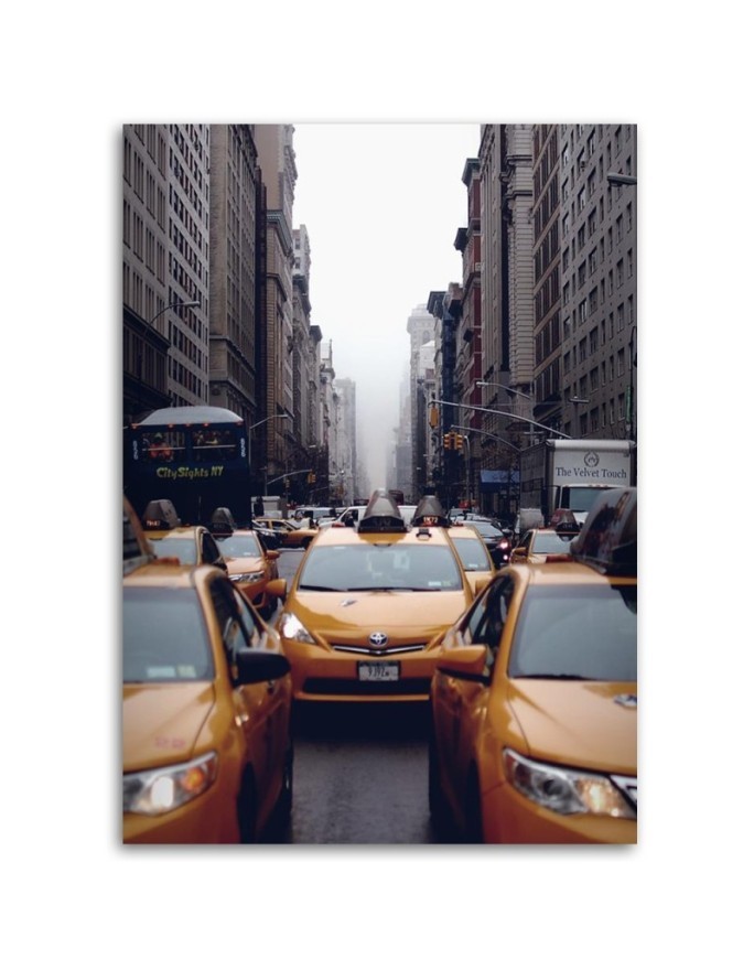 Canvas prints on canvas for living room, office New York Taxi Dmitry Belov | FEEBY