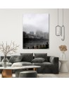 Wall painting for office, living room City in the fog Dmitry Belov | FEEBY