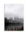 Wall painting for office, living room City in the fog Dmitry Belov | FEEBY