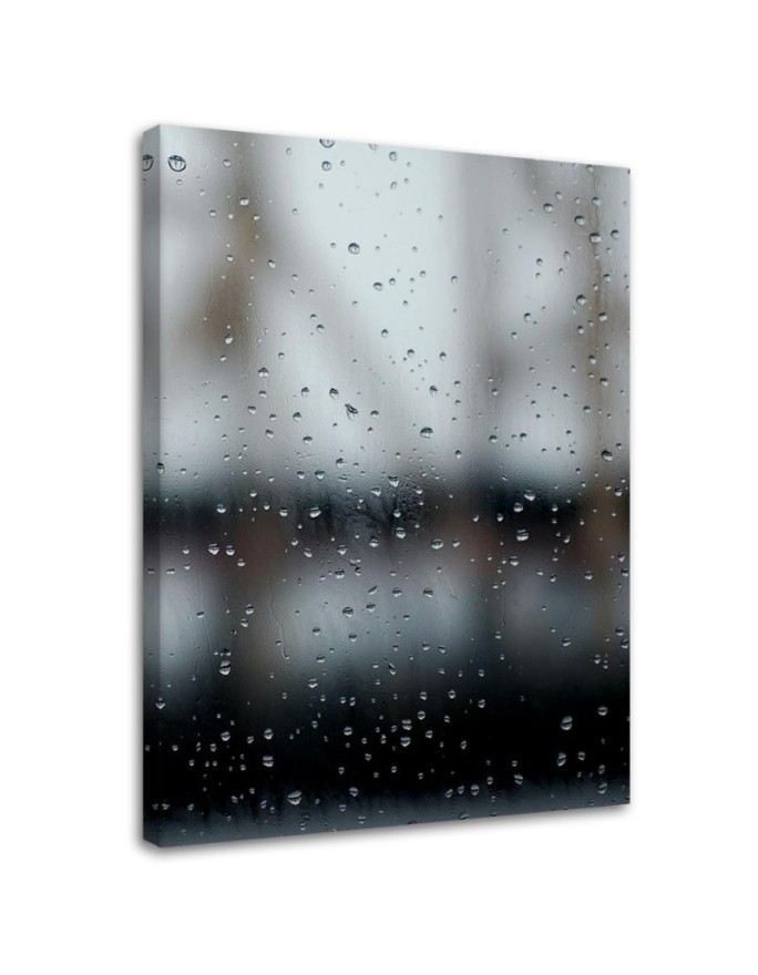 Pictures on Canvas  for the bathroom Raindrops on the glass Dmitry Belov | FEEBY