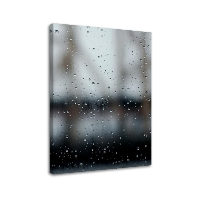 Pictures on Canvas  for the bathroom Raindrops on the glass Dmitry Belov | FEEBY