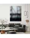 Pictures on Canvas  for the bathroom Raindrops on the glass Dmitry Belov | FEEBY