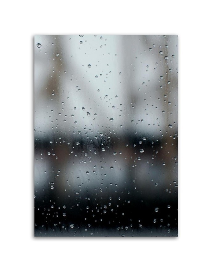 Pictures on Canvas  for the bathroom Raindrops on the glass Dmitry Belov | FEEBY