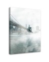 Canvas prints for living room Brooklyn Bridge in fog Dmitry Belov | FEEBY