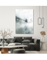 Canvas prints for living room Brooklyn Bridge in fog Dmitry Belov | FEEBY