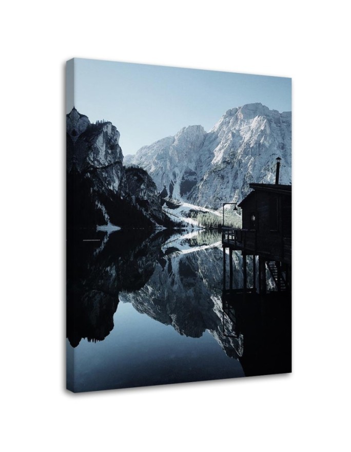 Canvas painting for wall Landscape Lago de Braies Dmitry Belov | FEEBY