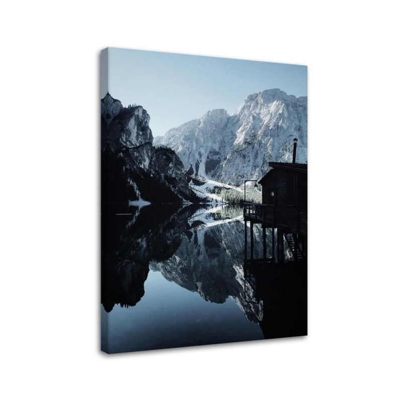 Canvas painting for wall Landscape Lago de Braies Dmitry Belov | FEEBY