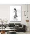 Modern Canvas print painting Statue of Liberty in the fog | FEEBY