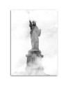 Modern Canvas print painting Statue of Liberty in the fog | FEEBY
