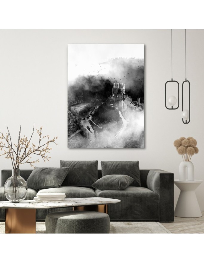 Wall art painting for living room Castle on the hill Dmitry Belov | FEEBY