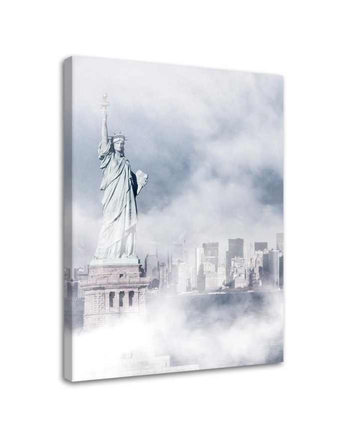 Canvas painting for living room Statue of Liberty in the fog Dmitry Belov | FEEBY