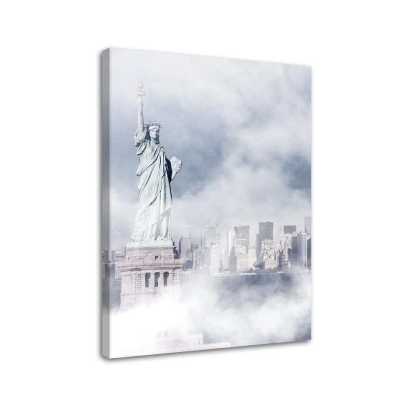 Canvas painting for living room Statue of Liberty in the fog Dmitry Belov | FEEBY