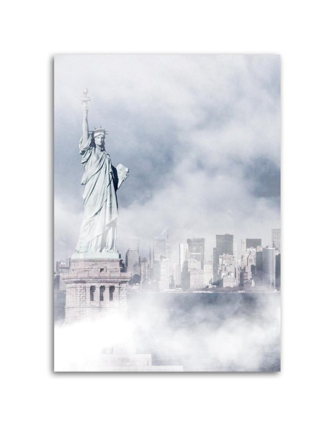 Canvas painting for living room Statue of Liberty in the fog Dmitry Belov | FEEBY