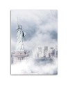Canvas painting for living room Statue of Liberty in the fog Dmitry Belov | FEEBY