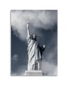 Picture on Canvas for the living room for the wall Statue of Liberty in the fog | FEEBY