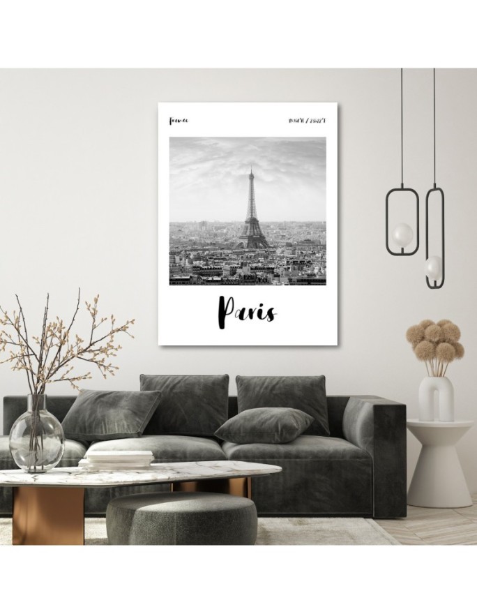 Paris - black and white painting for living room Dmitry Belov | FEEBY