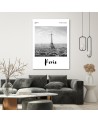 Paris - black and white painting for living room Dmitry Belov | FEEBY