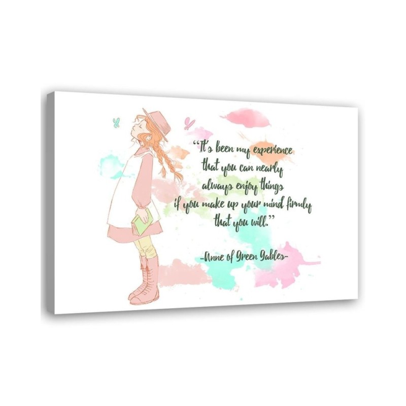 Canvas prints for a child's room Quotation Anne of Green Hill | FEEBY