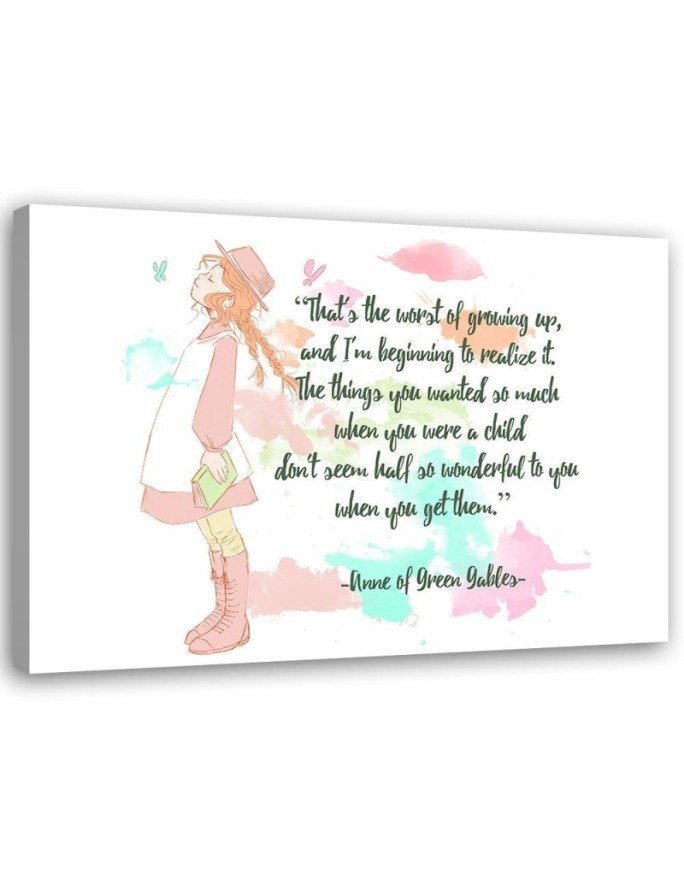 Kids room Pictures Quotation Anna from the green hill | FEEBY