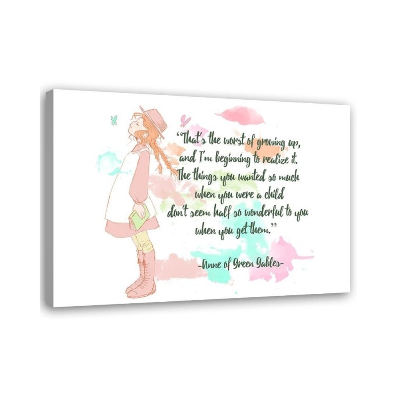 Kids room Pictures Quotation Anna from the green hill | FEEBY