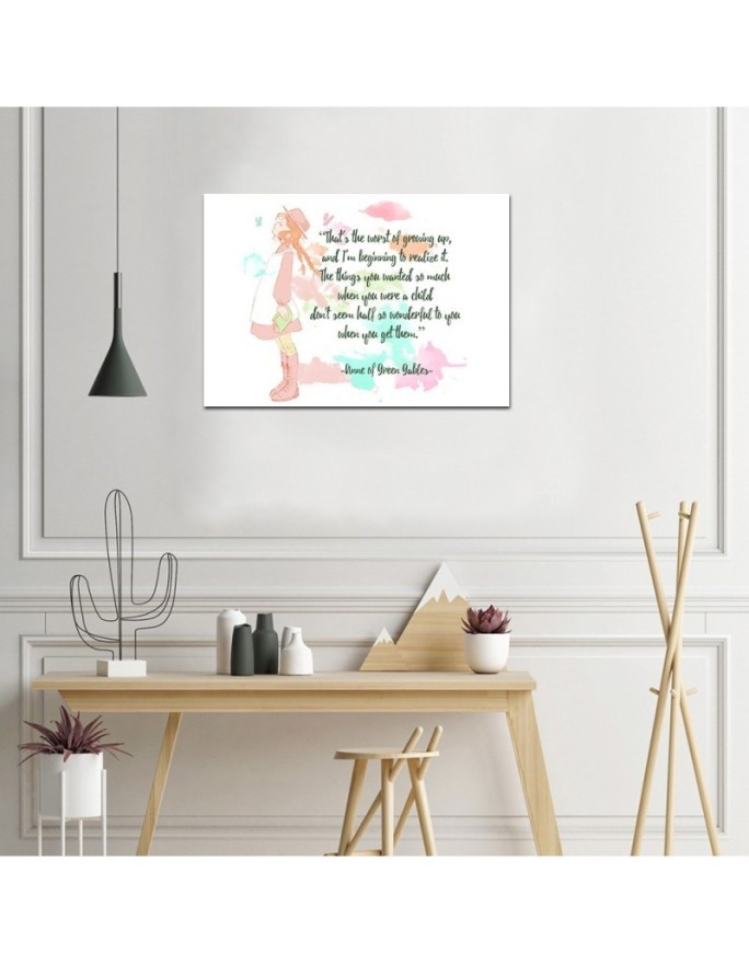 Kids room Pictures Quotation Anna from the green hill | FEEBY