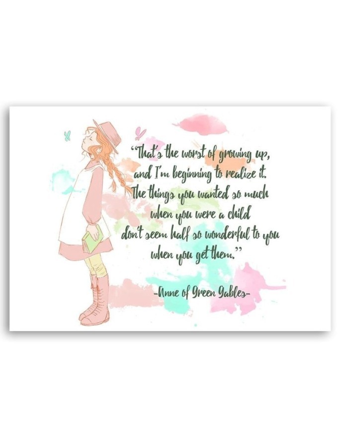 Kids room Pictures Quotation Anna from the green hill | FEEBY