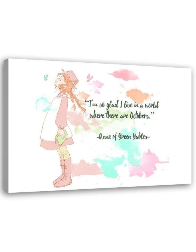 Kids room Pictures Quotation Anna from the green hill | FEEBY