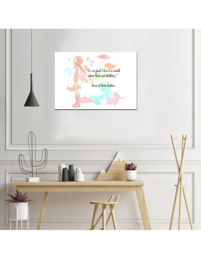 Kids room Pictures Quotation Anna from the green hill | FEEBY