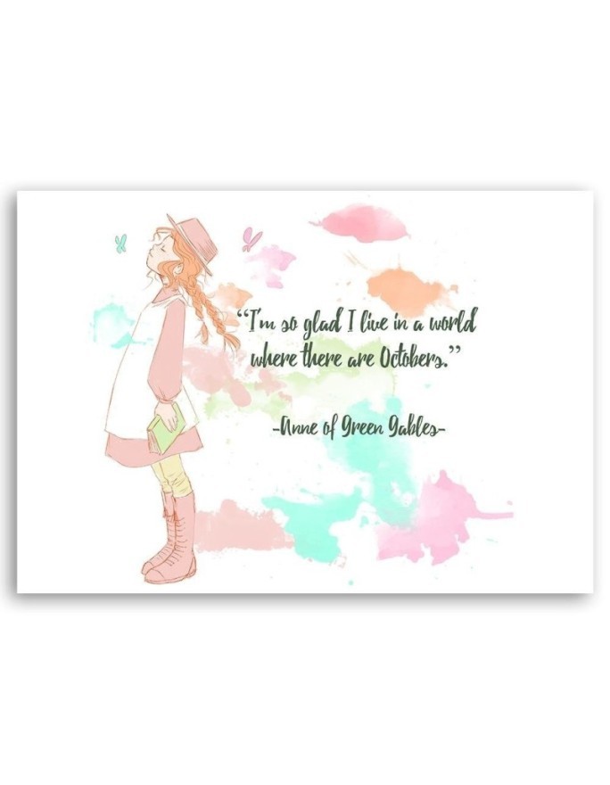 Kids room Pictures Quotation Anna from the green hill | FEEBY