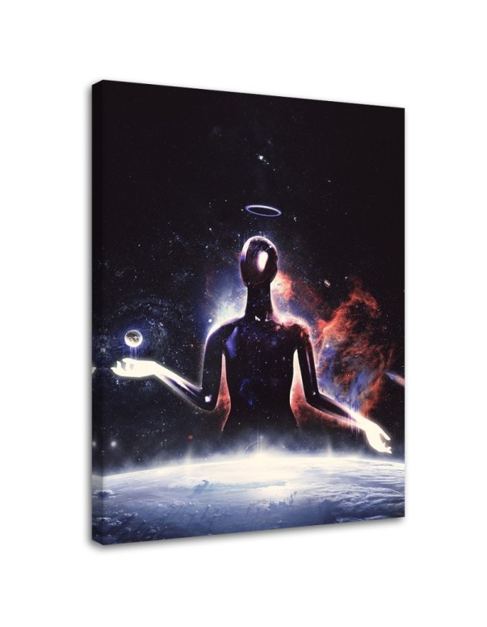 Youth wall art painting Character in space by Barrett Biggers | FEEBY