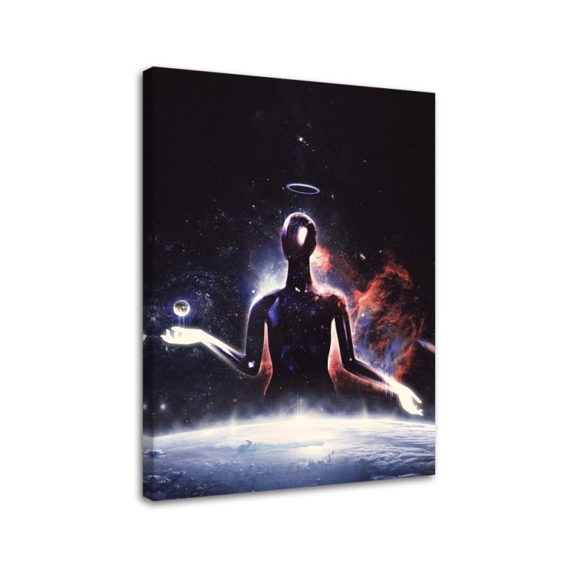Youth wall art painting Character in space by Barrett Biggers | FEEBY