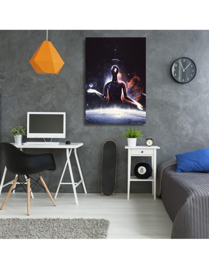 Youth wall art painting Character in space by Barrett Biggers | FEEBY