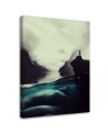 Modern Canvas painting Figure of a woman underwater Barrett Biggers | FEEBY