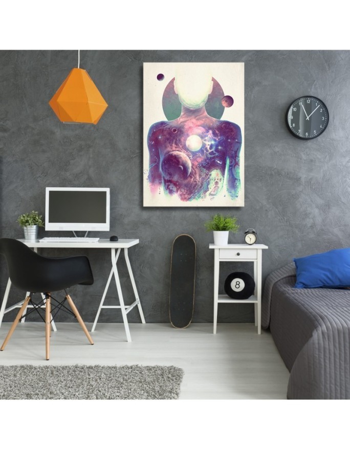 Canvas prints for teenager Cosmos abstract digital art | FEEBY