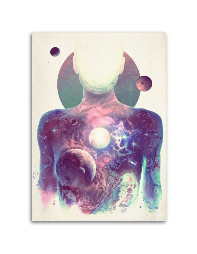 Canvas prints for teenager Cosmos abstract digital art | FEEBY