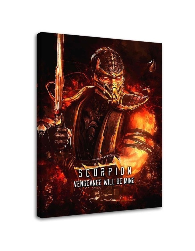 Canvas prints for a teenager's room on the wall Mortal Kombat game | FEEBY