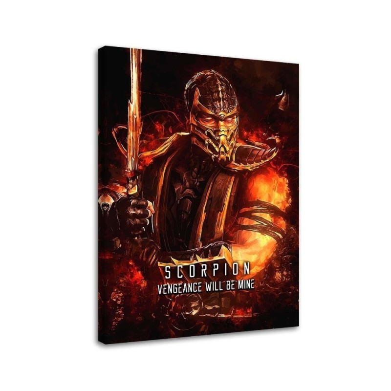 Canvas prints for a teenager's room on the wall Mortal Kombat game | FEEBY