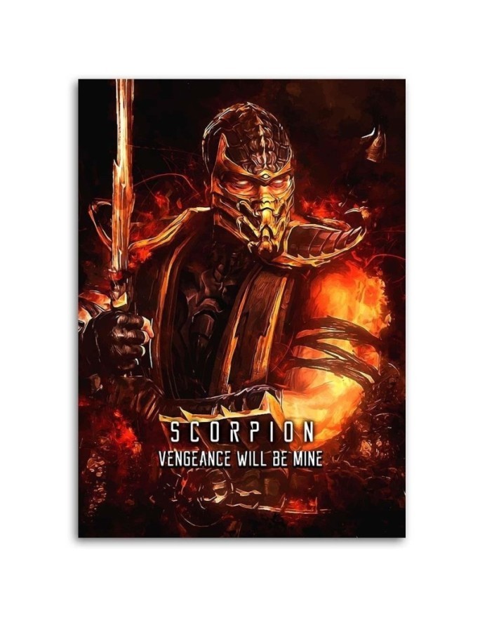 Canvas prints for a teenager's room on the wall Mortal Kombat game | FEEBY