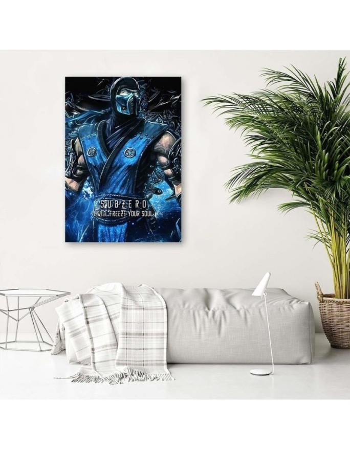 Canvas prints for a teenager's room on the wall Mortal Kombat game | FEEBY